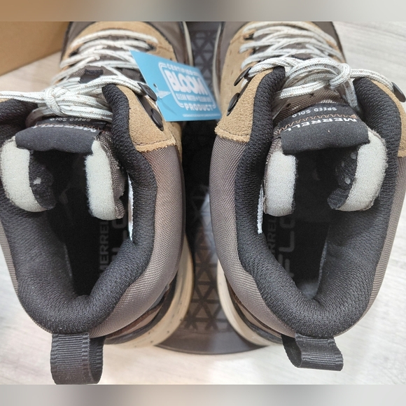 NEW Merrell Men's Speed Solo Mid Brown Black White Hiking Shoes SIZE MENS 10 - Picture 7 of 15